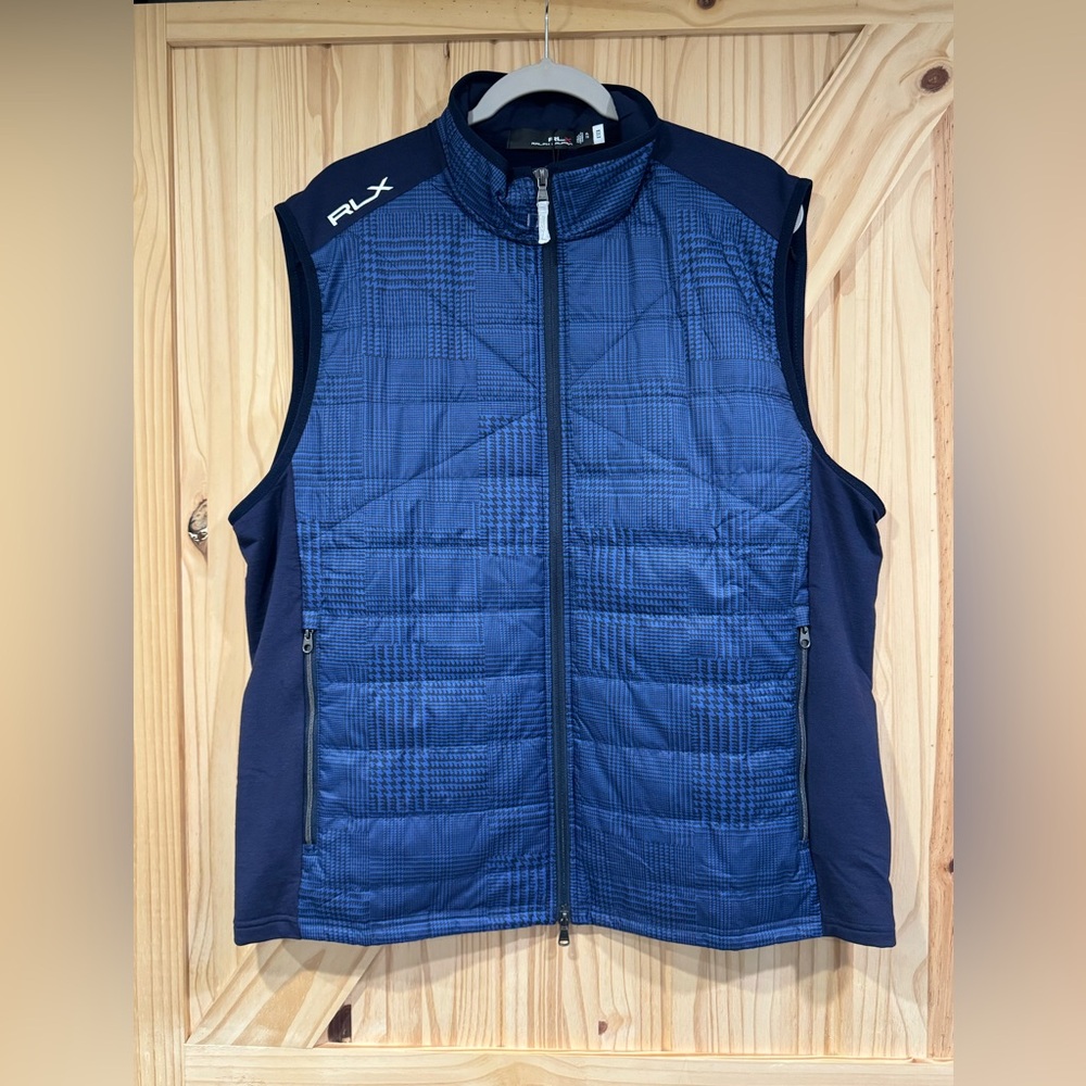 RLX Ralph Lauren Men’s Golf Vest Blue Size XL NWT - Picture 2 of 11